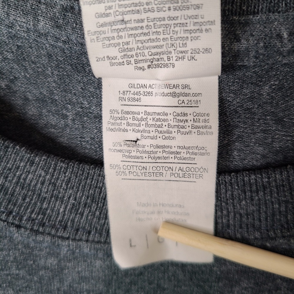 Gildan Shirt Mens Large Gray Kentucky Basketball Long Sleeve Cotton Poly Casual‎ - Picture 5 of 9